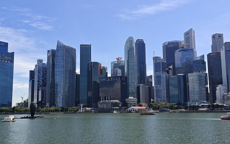 Central business district waterfront